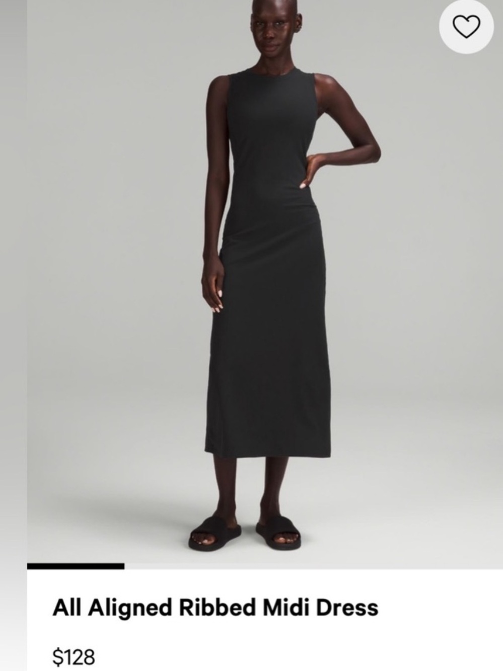 lululemon athletica
NWT Lululemon All Aligned Ribbed Midi Dress size 4
